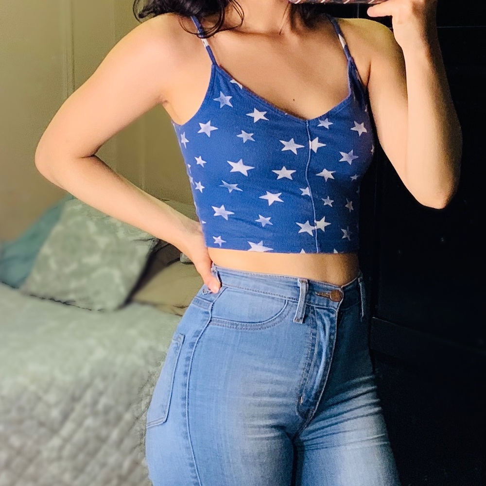 Hollister Star Crop Top